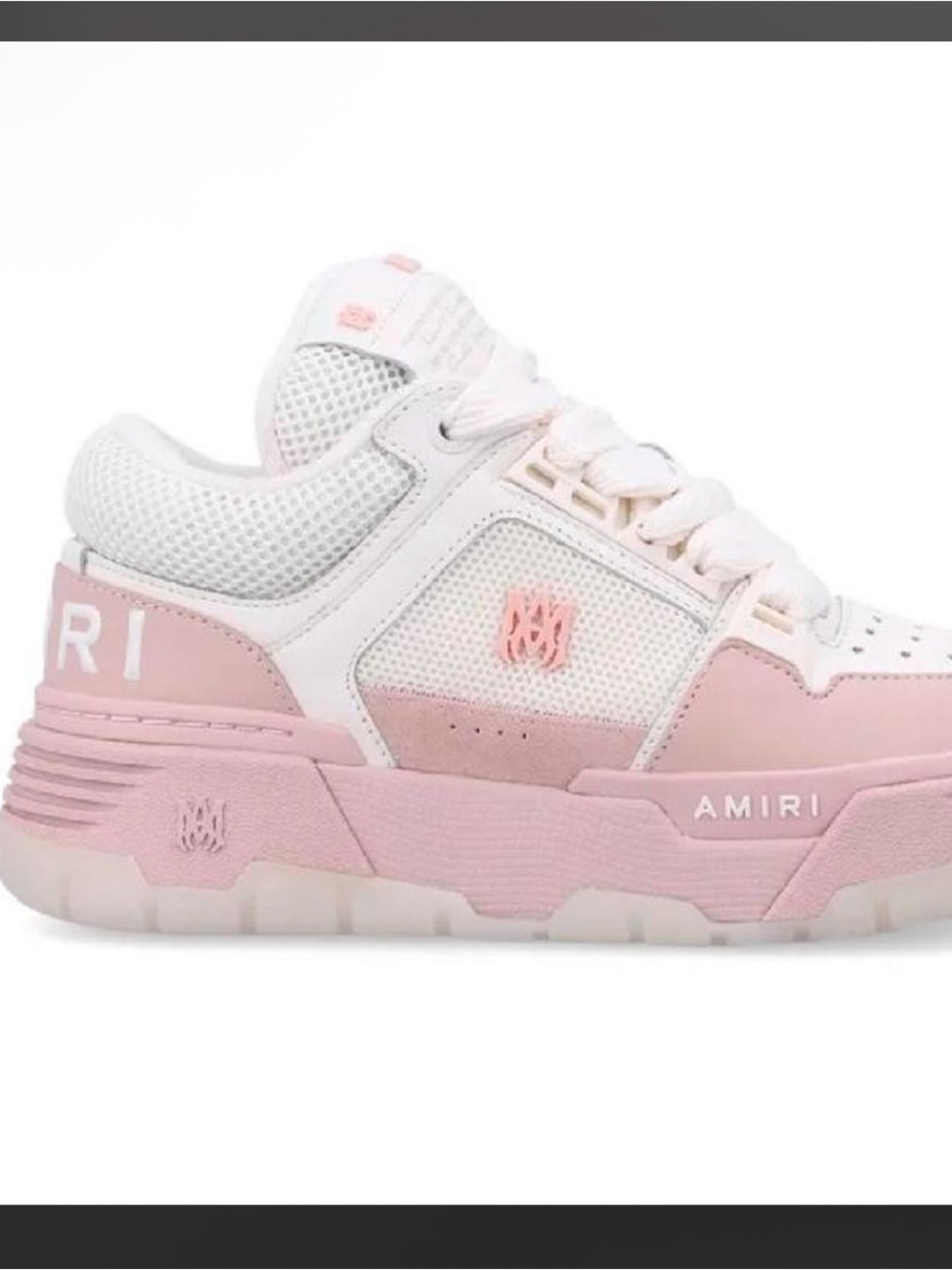 AMIRI Pink & White Low-Top Chunky Sneakers